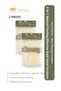 2 Natural Exfoliating Gloves – Scrub Gloves – Body Massage and Purifying Bath Loofah