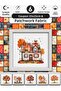 100% Cotton Patterned Fabric Set for Patchwork and Quilting – 6 Coupons + Additional Panel