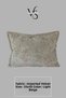 Throw Pillow Cover - Set of 3 Imported Velvet 45X45 cm and 35X50 cm Decorative Home Accessory Light Beige - 5