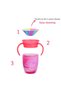 Miracle 360 °   Drinking Cup 6 Months+ | 207 ml |   Bpa Free |   Purple Tropical Pattern - 4