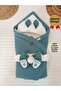 4 Layer Muslin Green Baby Blanket 100% Cotton Natural Organic Sleeping Swaddle Hospital Outlet - 5