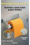 Silver Stainless Steel Bathroom Toilet Paper Holder Adhesive Wc Paper Holder Toilet Paper Holder Hanger