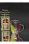 Feather Double Wall Glass Cup with Handle - 2