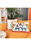 Boho Floral and Leopard Print Velvet Pillow Cover – Decorative Throw Pillow Case with Tassels - 3