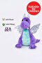 Purple Winged Dragon Plush Toy – Soft Welsoft Fabric, Ages 3+, Safe & Adorable - 5