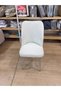Oval Chair Cover Large Oval Stretch Fabric Washable Stretch Elastic Chair Cover Cream Color - 8