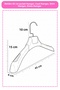 3 Pieces Pink 45 cm Special Production Coat Hangers, Coat Hangers, Clothes Hangers, Shirt Hangers - 5