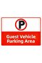Guest Car Parking Isg Warning Sign Pvc A5 15X21 cm