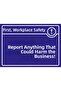 Safety at Work Inform Everyone of Anything That Could Harm the Business Isg Warning Sign Pvc A3 30X42 cm