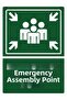 Emergency Muster Point Isg Warning Sign Pvc A4 21X30 cm