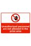 Warning Sign Pvc A4 21X30 Cm: Unauthorized Persons Do Not Enter the Boiler Room Isg