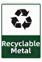 Waste Metal Isg Warning Sign Pvc A5 15X21 cm