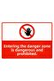 Entering the Docking Area Is Dangerous and Prohibited Isg Warning Sign Pvc A5 15X21 cm