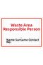 Waste Site Supervisor Ad-Surname-Relationship No Isg Warning Sign Pvc A4 21X30 cm