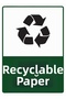 Waste Paper Isg Warning Sign Pvc A3 30X42 cm
