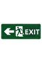 Exit Exıt Isg Warning Sign Pvc A5 15X21 cm