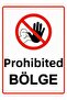 Forbidden Area Isg Warning Sign Pvc A4 21X30 cm