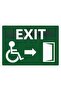 Exit Exıt Isg Warning Sign Pvc A3 30X42 cm