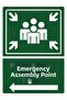 Emergency Muster Point Isg Warning Sign Pvc A4 21X30 cm