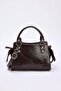 Koyu Kahverengi Çapraz Askılı Kadın Mini Boy Tote Çanta TWOAW25OC00004 - 5