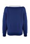 Teen Navy Blue 2-Piece Off-Shoulder Knitted Sweatshirt Twoaw26Sw00149 - 7