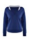 Teen Navy Blue 2-Piece Off-Shoulder Knitted Sweatshirt Twoaw26Sw00149 - 6