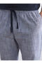 Navy Blue Standard Fit Men's Pajama Bottom - 3