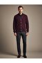 V Neck Corded Fabric Knit Oversized Contrast Button Men's Cardigan - 3