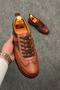 Tan Daily Comfortable Walking Sneaker Oversized Lightweight Sports Shoes - 5