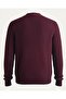 V Neck Corded Fabric Knit Oversized Contrast Button Men's Cardigan - 8