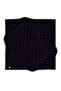 100% twill silk small v patterned black color 90x90 scarf sewing method: hand sewing - 2