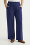 Oşho Modal Wide Leg Ribbed Pleated Pocket Detailed Soft Trousers - 4