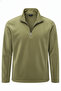 Sweatshirt Green Fleece Half Metal Zipper Standard Fit Normal Cut - 2