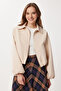 Balloon Cut Woven Jacket Ldp0084 Stone - 2