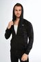 Gain Men's Zippered Hooded Sweatshirt | With Pocket | Black Sports Top - 5