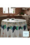Meiwa 3-D Pvc Stain-Resistant Non-Slip Round Tablecloth / Size: 180 cm Round - 4