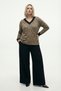 Bamboo Viscose Fabric V-Neck Long Sleeve Blouse – Plus Size (Xl–6Xl) - 3