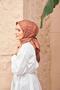 Checkered Jacquard Scarf Brown 9900-05 - 4
