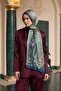 Petrol Green Indian Voile Shawl - 5009-26 - 4