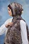 شال من قماش الفوال الهندي بلون البرقوق - 5005-06 - 4