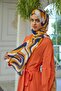 مجموعة Summer Sparkle Collection شال ناعم برتقالي أزرق داكن 3044-15 - 2