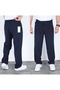 Baggy Linen Trend Men's Relaxed Fit Fabric Trousers Regular Fit Pleated Front Casual Stretchy Waist - 7