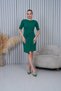 Women's Short Sleeve Pleated Dress - 3
