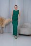 Women's Boat Neck Slit Dress - 4
