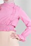 GİPİKARE PATTERNED GİPE DETAIL BLUZ 43569 - 4