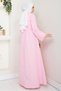 Lace Waist Tie Dress 1467 - Powder - 6