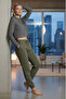 Women's Jogger Leggings Green 3013 - 4