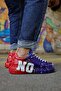 Pittura high quality alexandre sole special printed men's sneaker blue red - 3