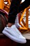 Felibord Lace-Up Basic Men's Sneaker White Khaki - 5