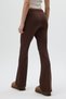 8246A Flared Elastic Waist Trousers Brown - 5
